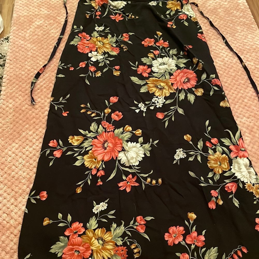 Floral long skirt